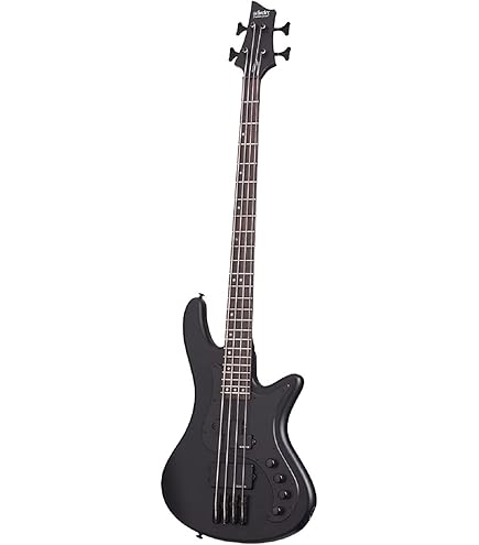 Amazon.com: Schecter Stiletto Extreme 4 Bass Guitar - Black Cherry